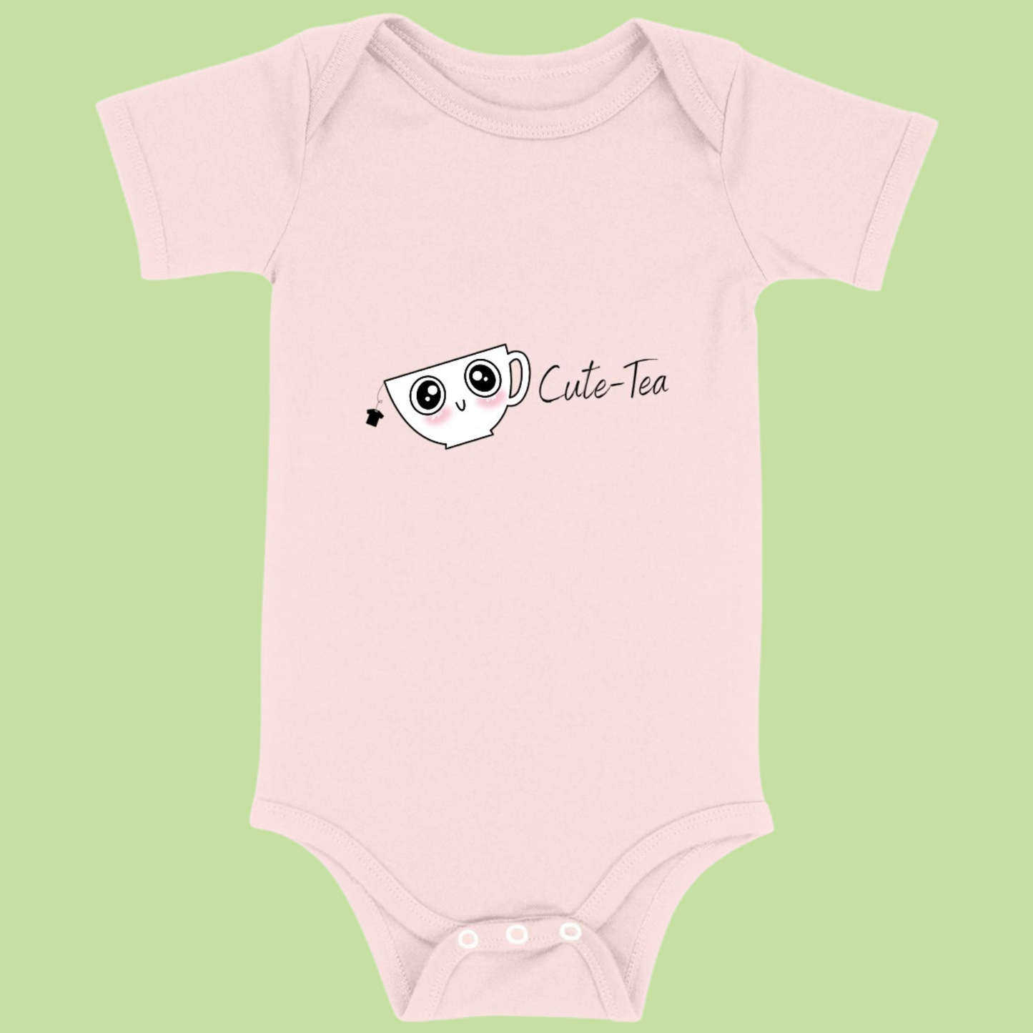 Pink Cute-Tea Baby Bodysuit